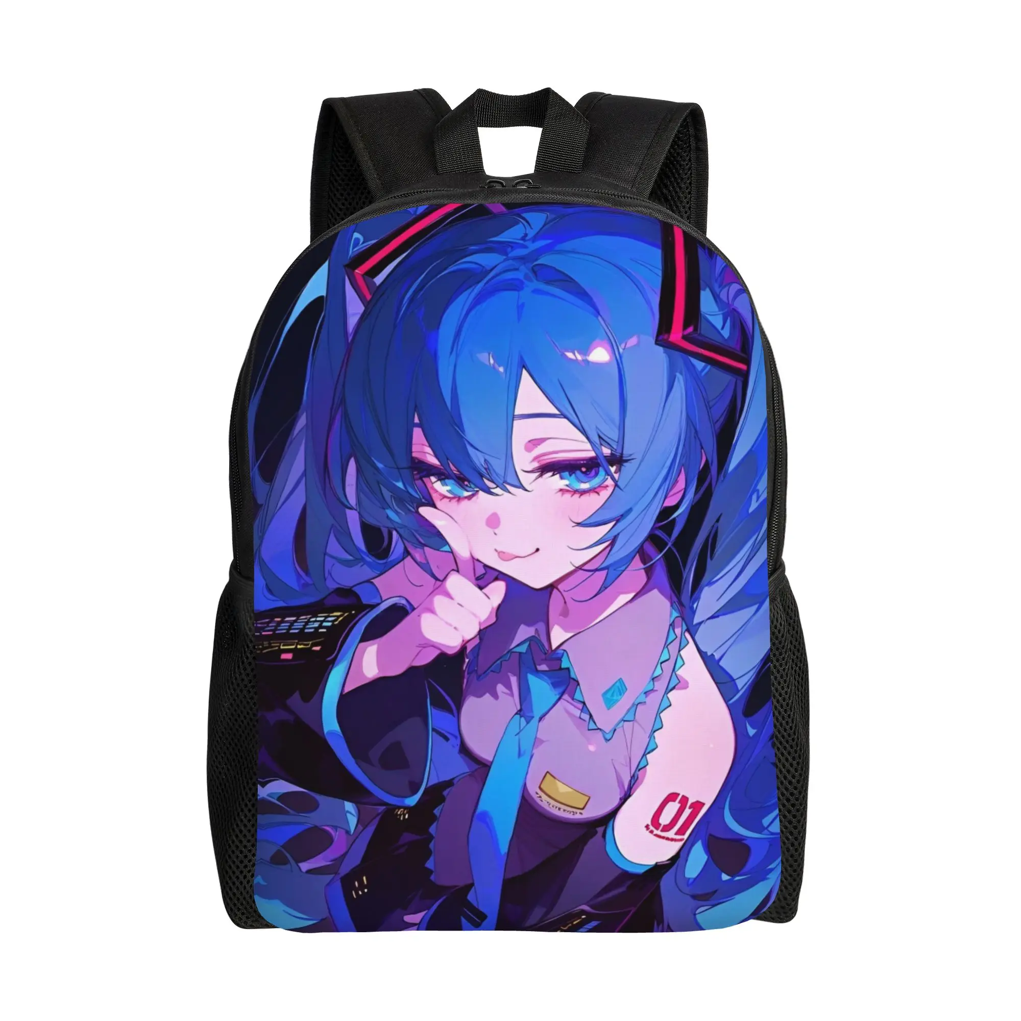 Stylish Unisex Hatsune Miku Backpack - Fashionable and Durable Daypack