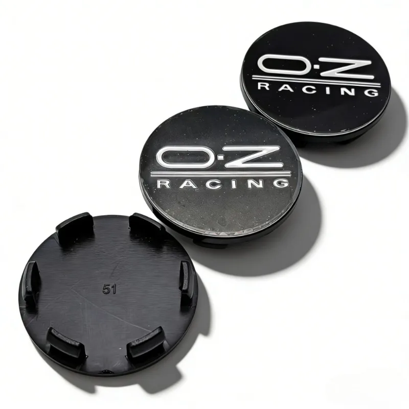 4er-Set OZ Racing Logo Emblem Radnabenkappen 51MM Clips 46MM Radnabenkappen O.Z Emblem Felgenkappen Staubschutz Auto Zubehör – Detail 5