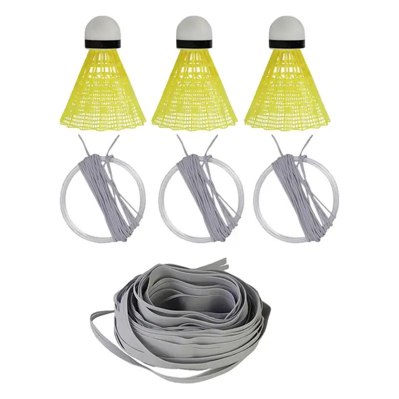

Badminton Shuttlecocks Self Adhesive Single Playing Badminton Balls Glowing Lightweight Training Supplies High Elastic Portable