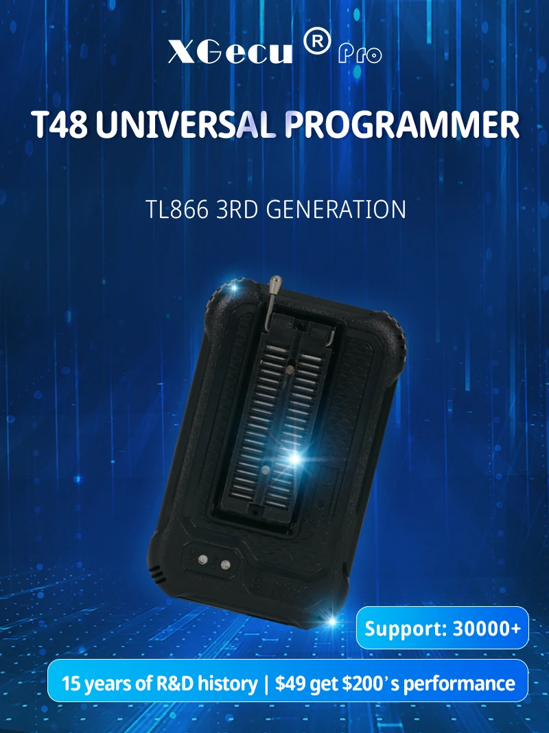 Xgecu-programador t48 [tl866-3g], apoio 34000 +, para