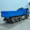 10x10 RC 1/14 Hydraulic Metal Crane Dump Truck Full Dumper Car Model Rear Axle Lifting U-shaped Bucket with Light Sound TH23566 3