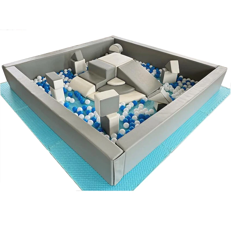 

YLWCNN Kids Sponge Pool With Balls Block Slide Accessories Party Soft Playground Park PU Foam Ocean Ball Pit Toddler Play Toys