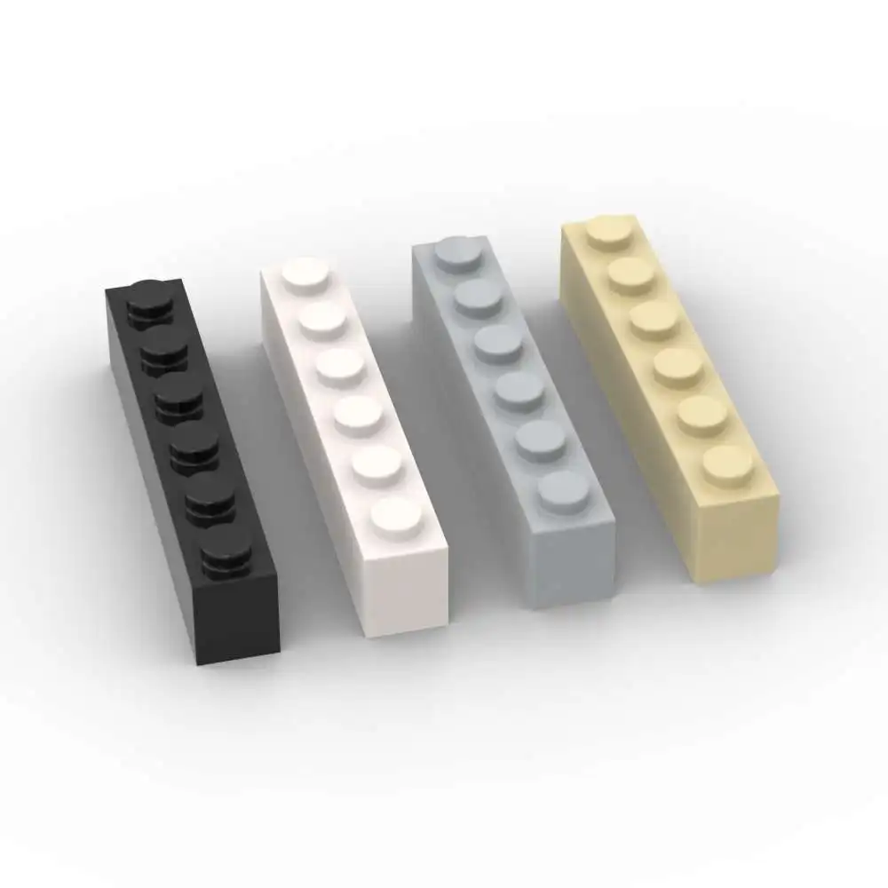 MOC 10PCS Puzzle Particle 3009 1x6 Bricks Building Blocks High-Tech ...