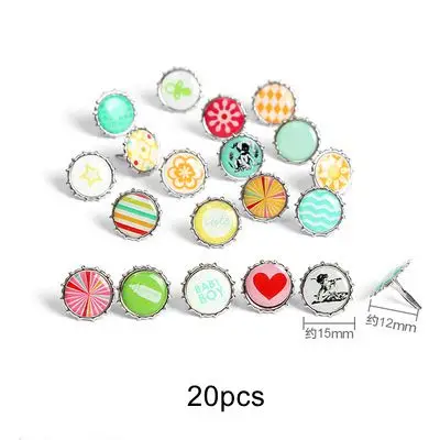 Description Picture 2 of itemMix Star Flower Diamond Shape Rhinestone Studs And Spikes For Clothes Round Square Brads Scrapbooking Embellishment Fastener