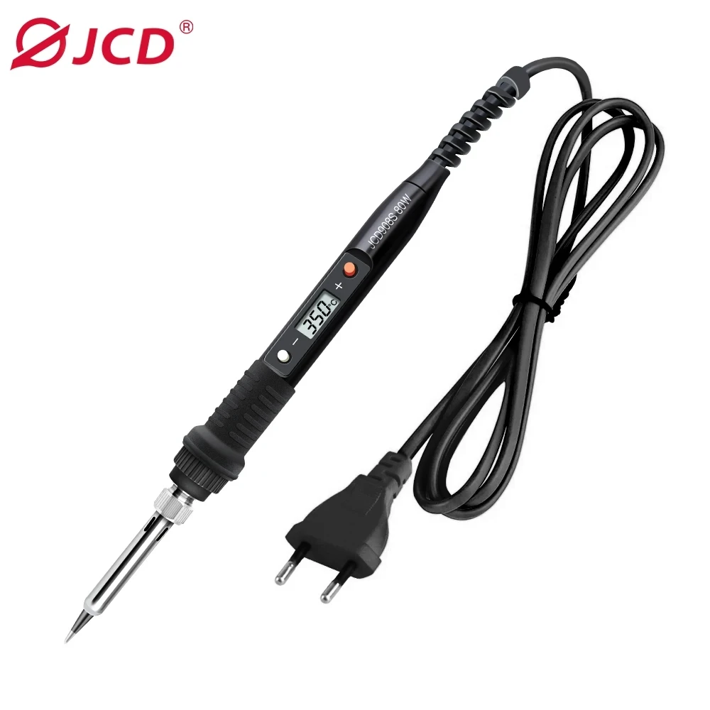 Digital Electric Soldering Iron with Adjustable Temperature and LCD Display - 80W Ceramic Heater Welding Tool Kit
