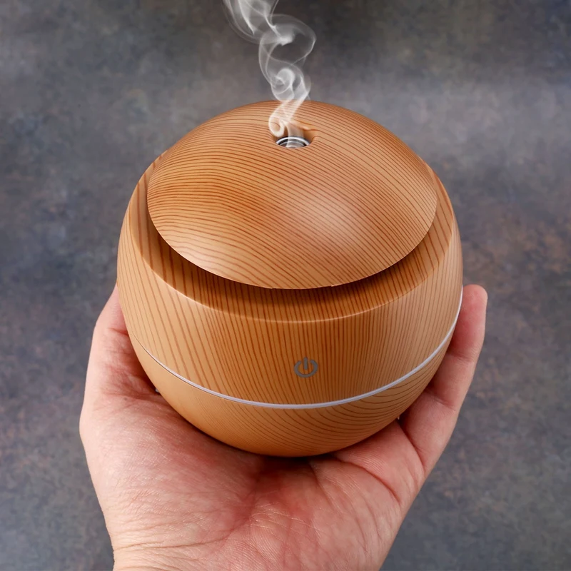 USB Aroma Humidifier Essential Oil Diffuser Ultrasonic Cool Mist Humidifier Air Purifier 7 Color Change LED Night Light For Offi