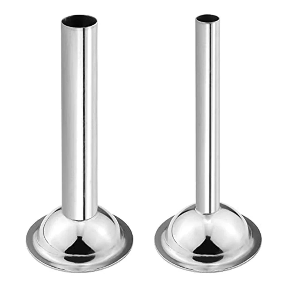 Upgrade Your Meat Grinder with These 2Pcs Stainless Steel Sausage Stuffer Tubes for Perfectly Stuffed Sausages