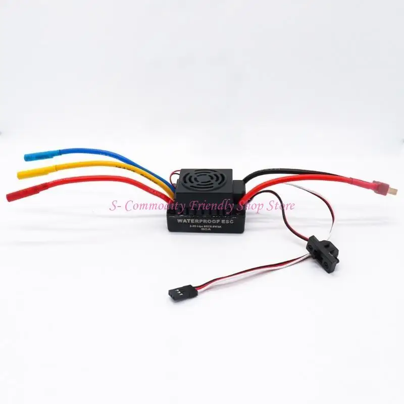85aa 60/80/120A bürstenlosen Motor Electronic Speed ​​Controller ESC BEC 5.8 V/3A für 1/10 1/8 RC -Auto -Buggys/LKWs/Rock – Detail 1