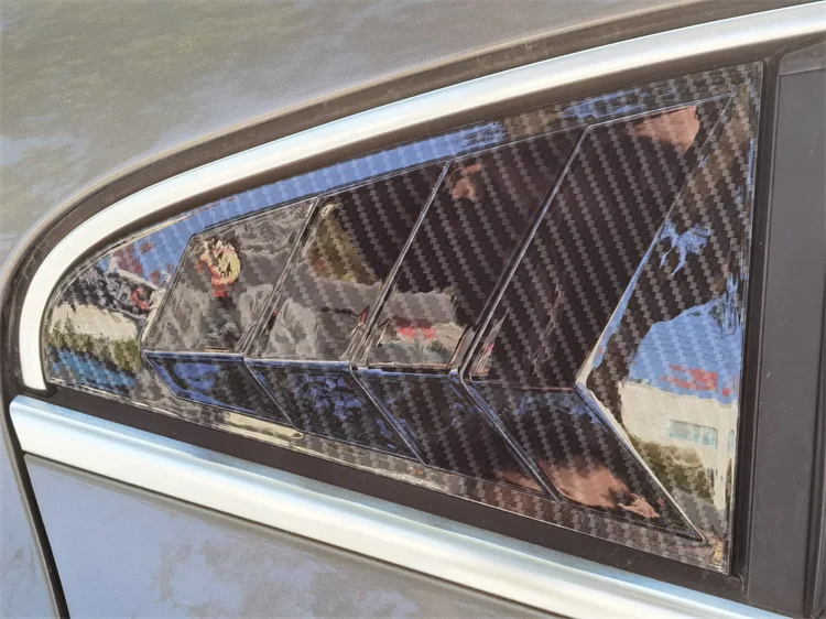 Per Vw Arteon Passat Cc 2009 2010 2011 2012 2013 2014- 2016 Abs Carbonio Lunotto Posteriore Triangolo Persiana Persiana Scoop Vent Cover Trim