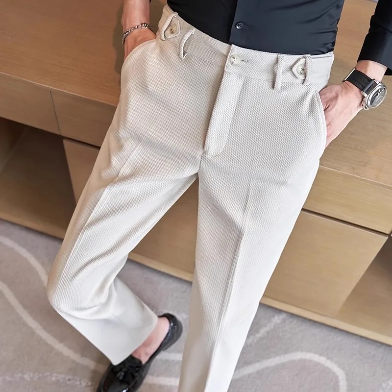 Suit Pants Men Pants Navy Men's Suit Pants White Black Gray Khaki