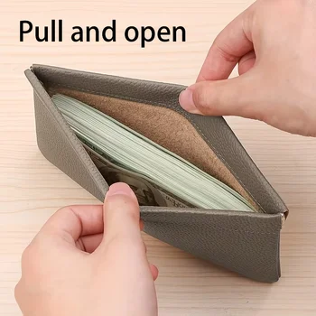 Portafoglio Lungo in Vera Pelle di Prima Qualità con Chiusura Automatica, Porta Passaporto, Patente, Documenti, Cavo Dati e Borsa Cosmetica