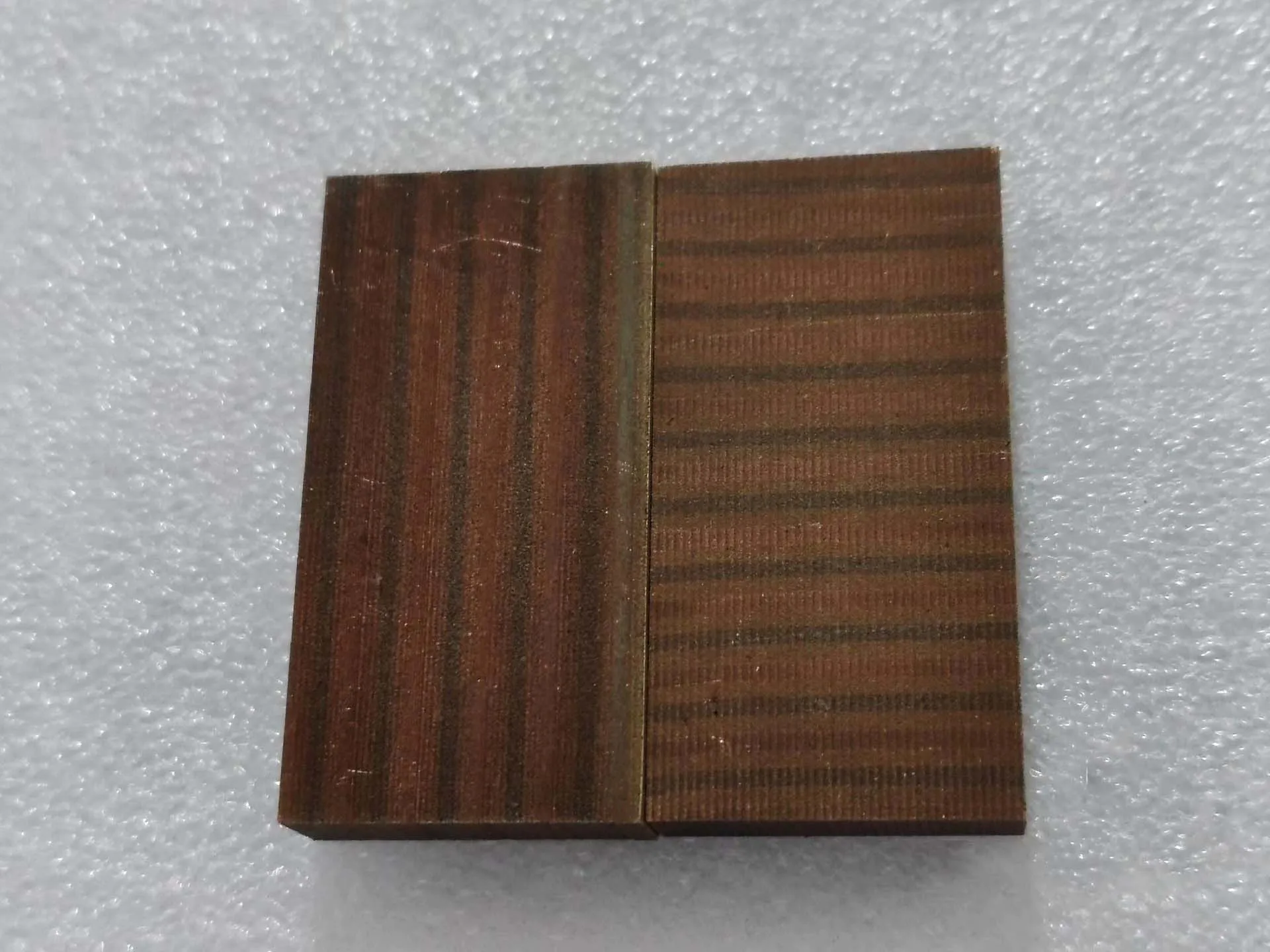 

1 Piece 3 Color Brass Damascus Billet Bar Raw Material for EDC Making