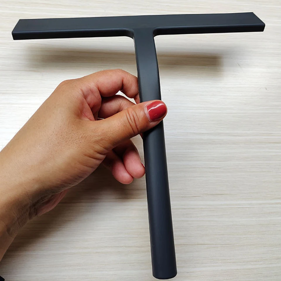 Shower Squeegee No Drilling Silicone Bathroom Squeegee With Hook 26cm Shower  Glass Cleaner, image size:960x960