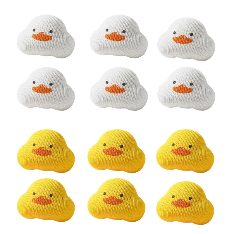 

Set of 6 Duck Shaped Quilt Clips Cartoon Fasteners Quilt Anti Move Holder