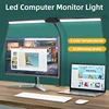 Desk Lamps Double Head LED Stepless Dimmable Led USB Table Lamp for Office Study Reading Lighting Fixture Computer Monitor Light 4