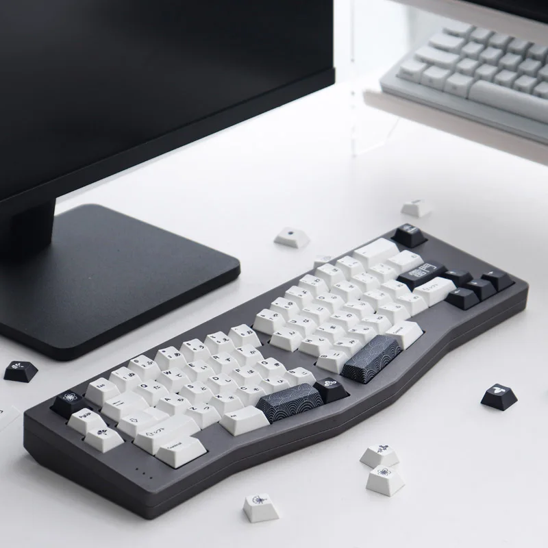 Gmk-thor Thunder Gates Teclado Mecânico Kaminarimon Keycaps Pbt Keycaps Sublimação Dye Perfil Cherry 152 Chaves