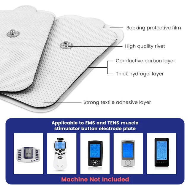 9x5cm Electrode Pads Gel for Tens Acupuncture Physiotherapy Machine Slimming Pulse Ems Muscle Stimulator Massager Sticker Health 3