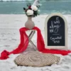 1.8/3/4M Christmas Red Table Runner Polyester Cheesecloth Valentine Long Decorations Wedding Party Banquets Bridal Baby Shower 2