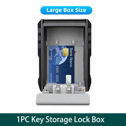 Secure Wall-Mounted Waterproof Key Lock Box with 4-Digit Combination (1PC Super Large Box)
