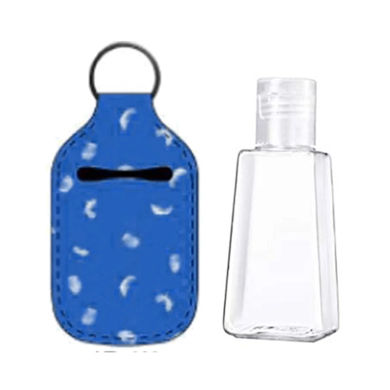 

Брелки с быстрым держателем для дезинфицирующего средства для рук и многоразовыми откидными крышками, пустые дорожные бутылки