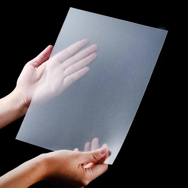 PP Frosted Translucent Plastic Plate Thickness 0.3/0.4/0.5/0.6-2mm PVC Thin Plastic Sheet DIY Material Processing Customization,plastic plate