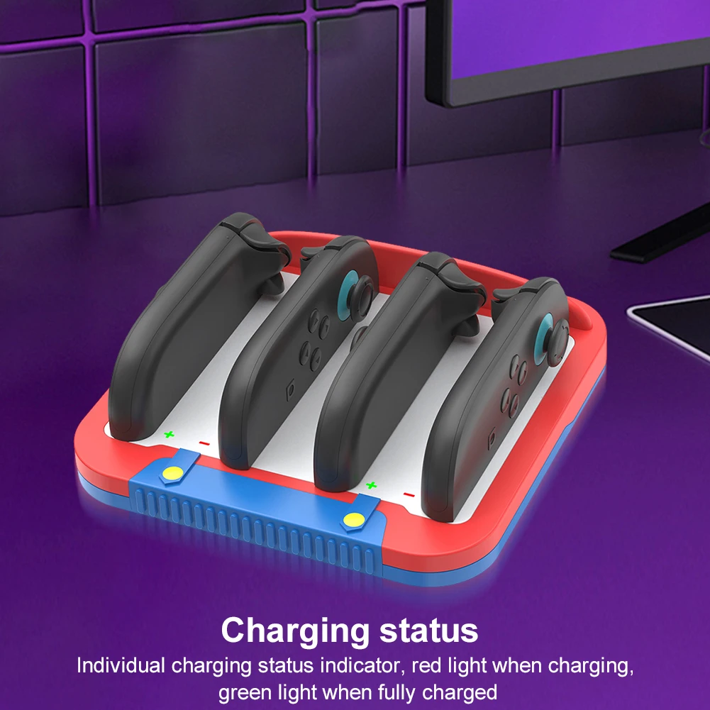 For Nintendo Switch 2 Joy-Con 4-in-1 Charging Dock Charging Station Controller Charger for Switch 2 Joy-Con Accessories