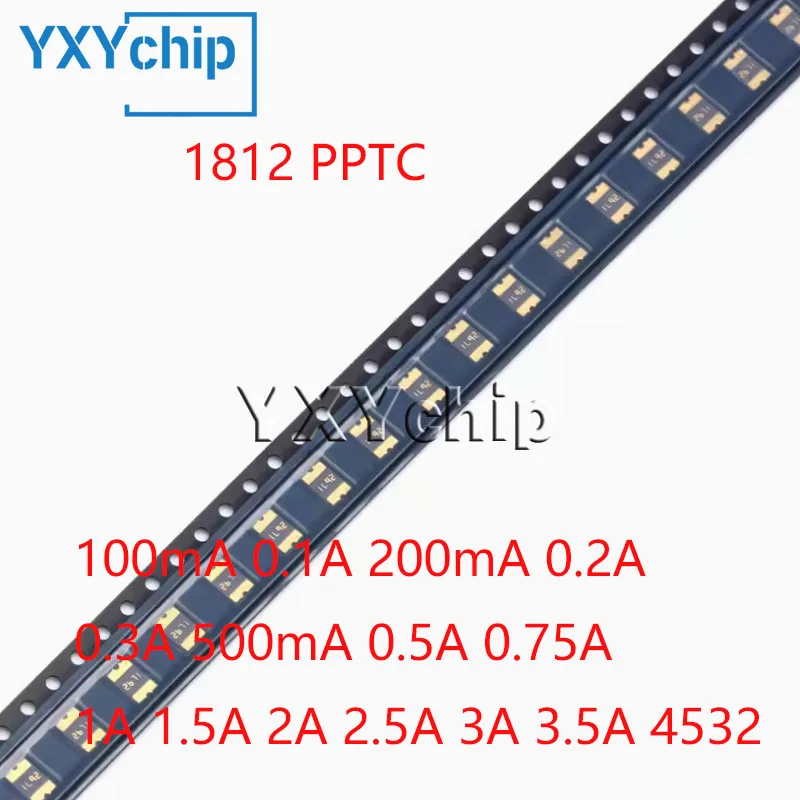 20pcs 1812 Pptc Smd Resettable Fuse 100ma 0.1a 200ma 0.2a 0.3a 500ma 0.5a 0.75a 1a 1.5a 2a 2.5a 3a 3.5a 4532 Self-recovery Fuses