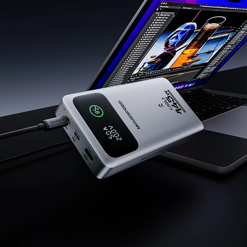 25000mAh PD3.1 USB-C Fast Charging Power bank Portable External Battery M25 Pro 140W Power Bank for MacBook Dell Laptop 5