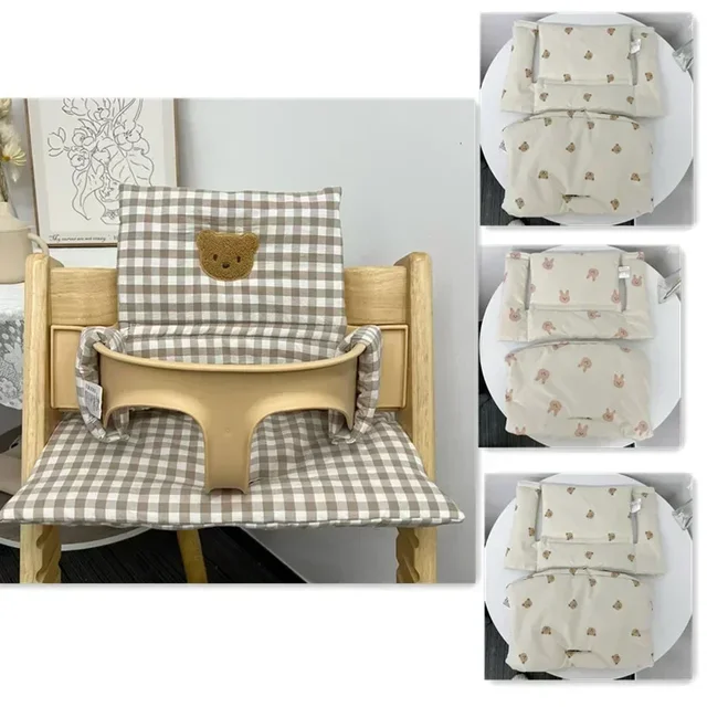Soft Highchair Cushion Washable Baby Dinner High Chair Seat Cushion Liner Mat Pad Back Cushion for Stokk Trip Trap High Chair 1