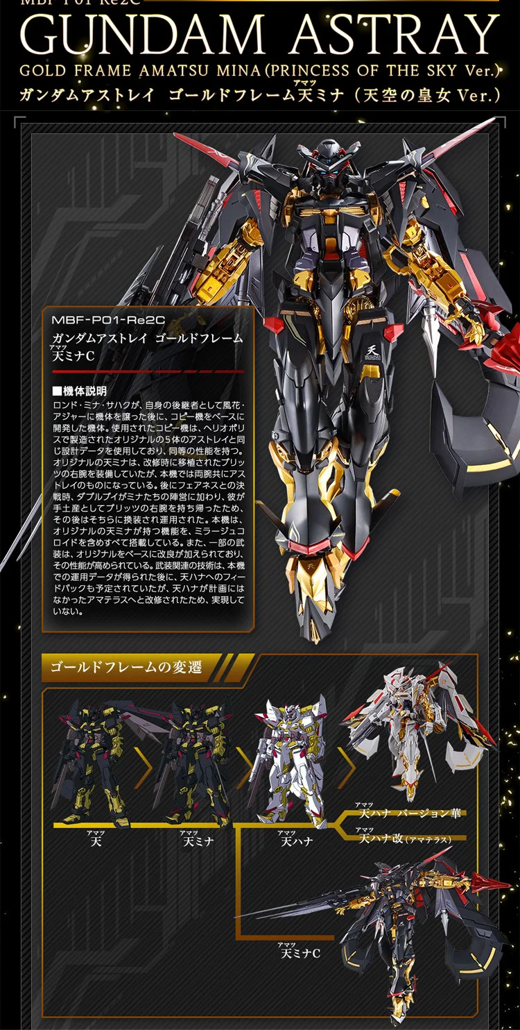 METAL BUILD ガンダムアストレイ ゴールドフレーム天ハナ Ver.華