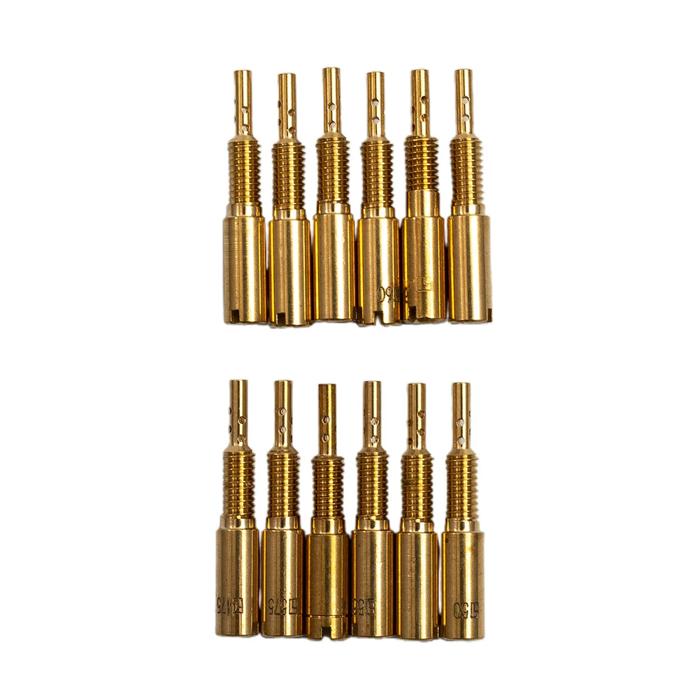 

12pcs New Sub-injectors Pilot Jets Slow Jet 37.5-65 For Mikuni Carb VM28 /486 28mm Gloden High Quality Fuel Injector