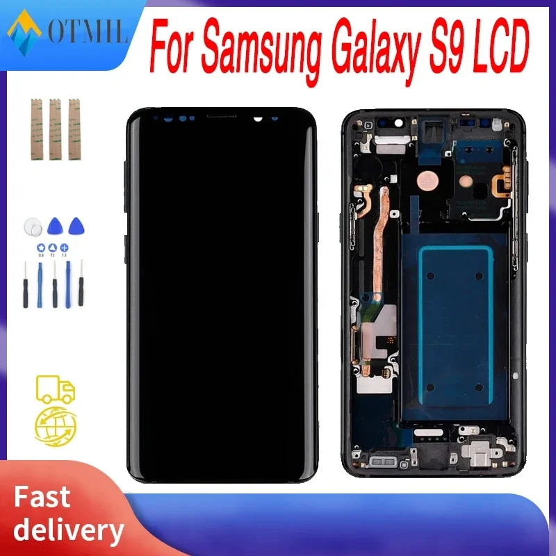 100% протестированный дисплей для Samsung Galaxy S9 LCD с дигитайзером сенсорный экран в сборе SM-G960FD S9 G960 ЖК-дисплей с заменой рамки