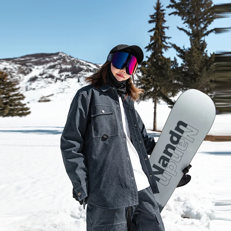 NANDN Ski Suit Men's Women's Snowboard jacket Outdoor Waterproof Ski Instructor Jacket Snow Suit