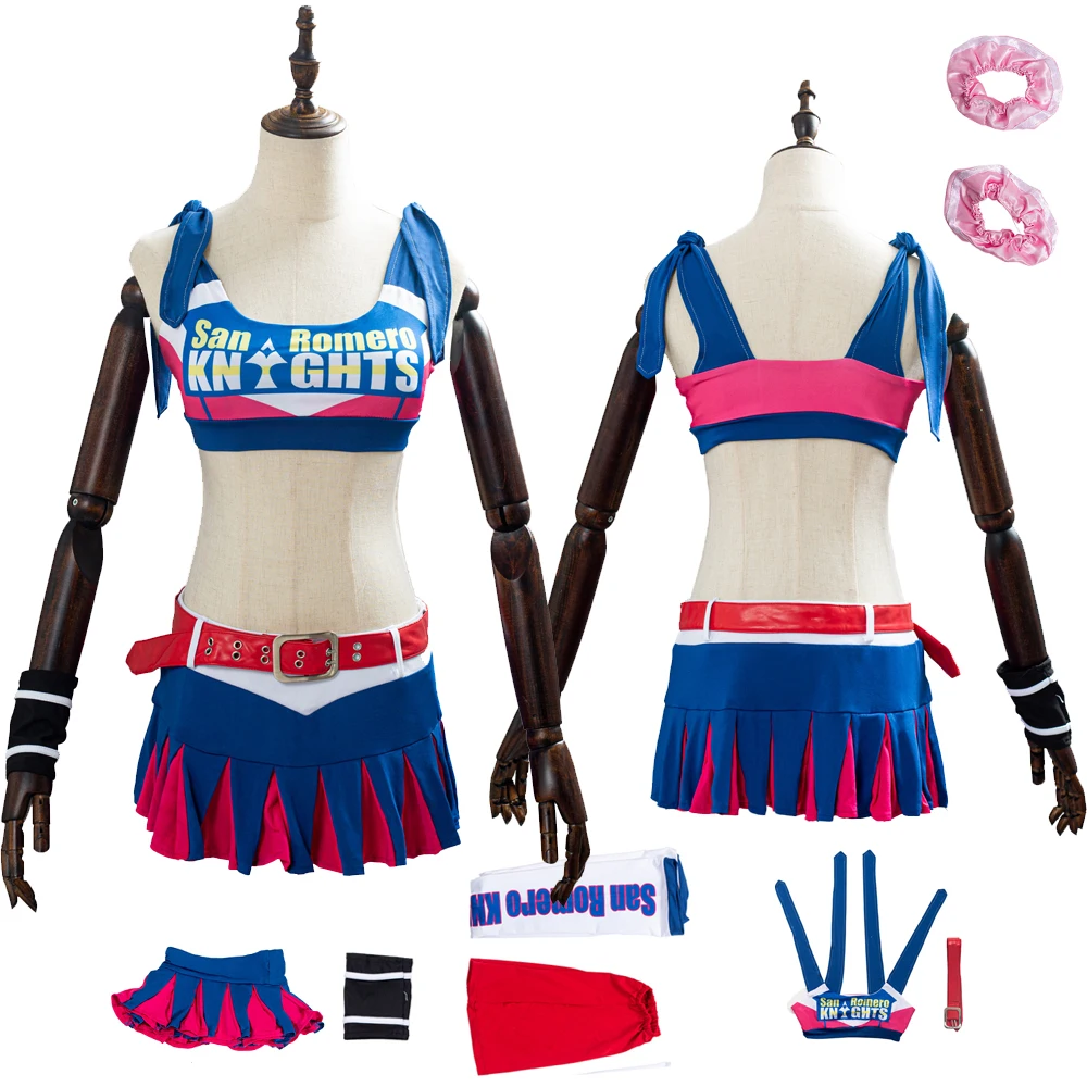 Lecca-Lecca Motosega Giulietta Starling Costume Cosplay Top Gonna Abiti Halloween Carnival Suit