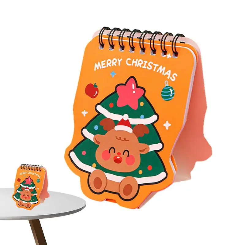 

Standing Calendar Desktop Calendar Exquisite Christmas Desk Planner Standing Multifunctional Table Calendar Decorative Stand Up