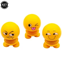 

Funny Car Styling Shaking Head Toys Car Dashboard Ornament Cute Expression Fashion Trend Car Interior Accessories Car Ornaments