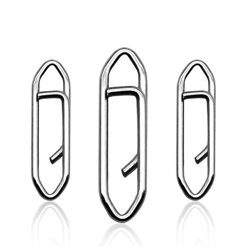ECSiNG 60PCS Clip di potere di pesca in acciaio inox a cambio rapido rapido richiamo peso scatti velocità clip pesca Snap connettore per acqua dolce salata 20KG 32KG 50KG