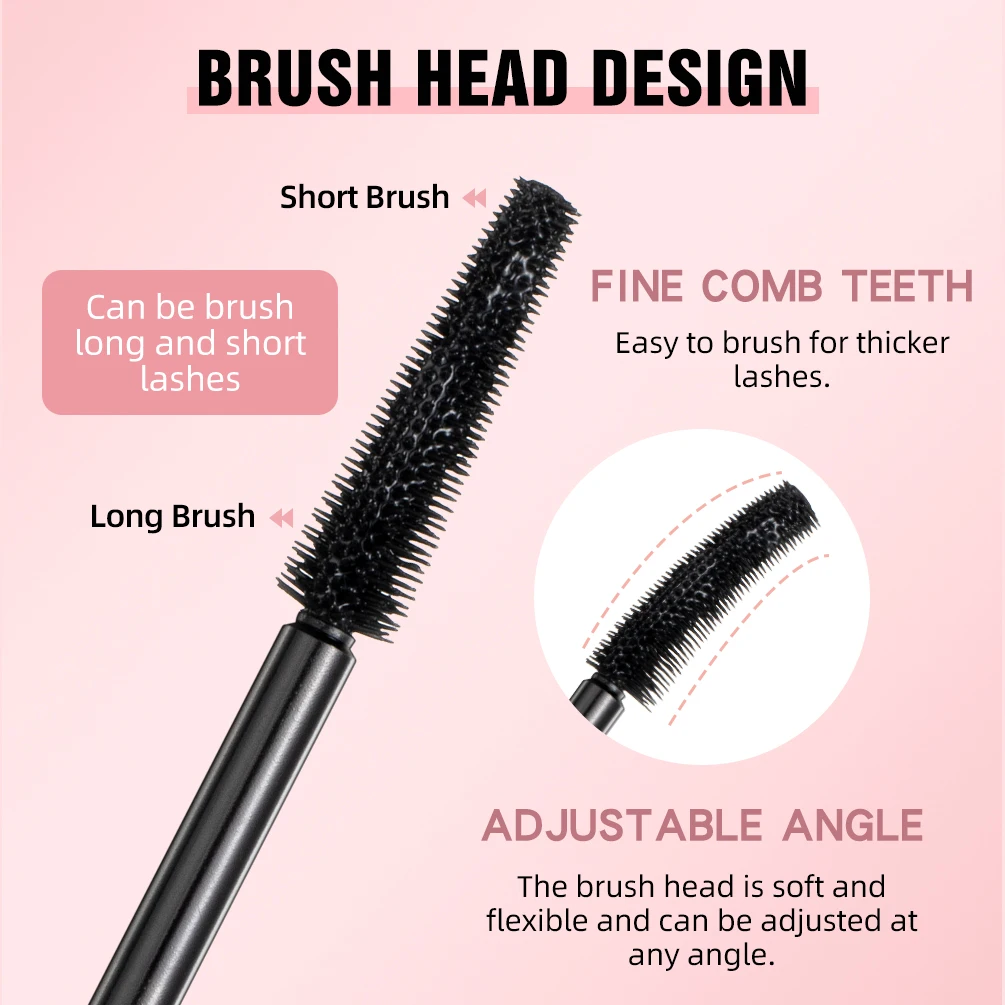 QIBEST 4D Sky Mascara Volume Waterproof Lash Extensions Makeup Silk Graft Growth Fluid Professional Rimel for Eye Cosmetic 11g