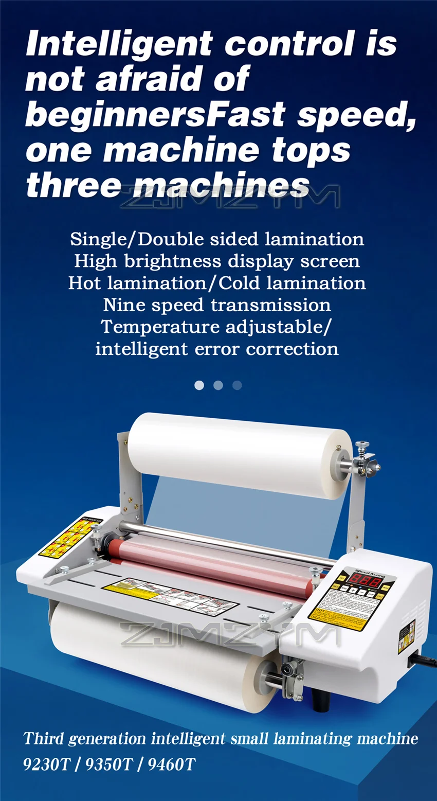 Description Picture 2 of item9460T A2+ 110V 220V Paper Laminating Machine Four Roller Cold Hot Laminator Rolling Machine film photo Laminating Machine