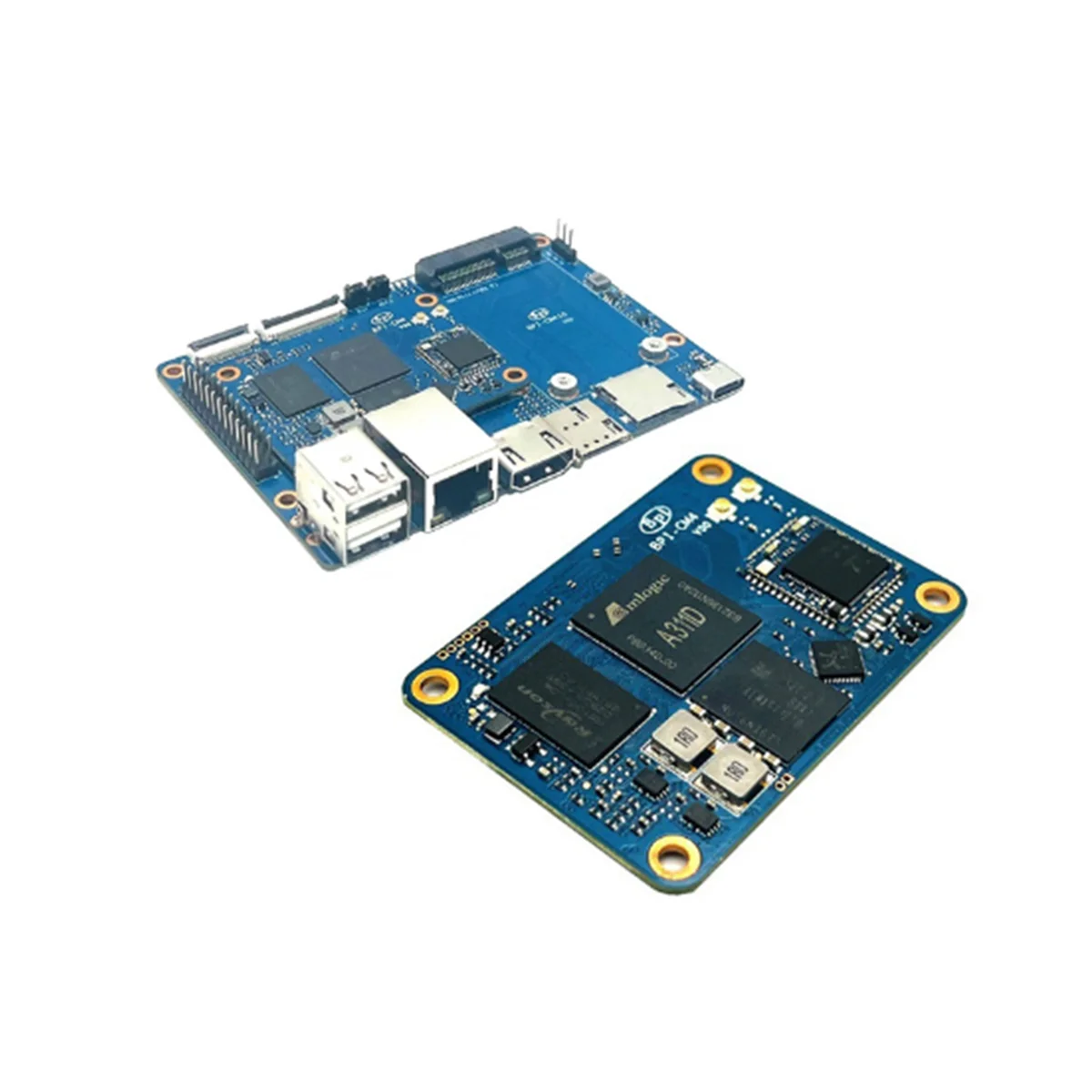 

For Banana Pi BPI-CM4 Amlogic A311D for Quad Core ARM Cortex-A73 4G LPDDR4 16G EMMC Minipcie Support HDMI-Compatible B