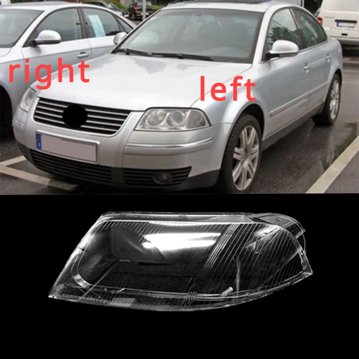 

For Volkswagen VW Passat B5.5 2003 2004 2005 Car Front Headlight Cover Auto Headlamp Lampcover Auto Lens glass Lampshade Case