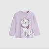Disney Marie Cat Cute Long Sleeve T Shirts For Girls Clothing Spring Autumn Clothes Crewneck Girl's Blouse Children's Base Shirt 4