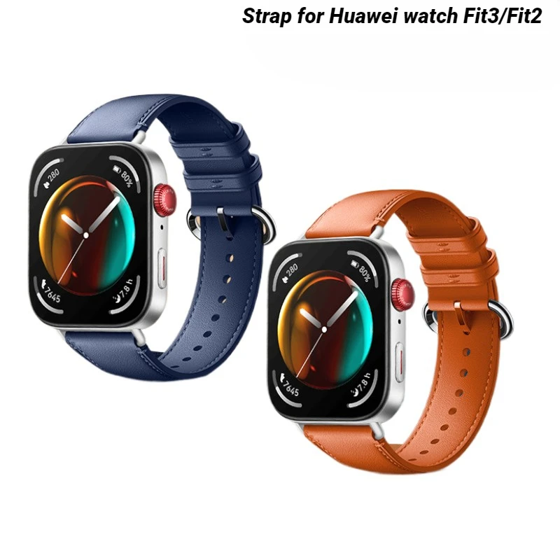 

Ремешок из коровьей кожи для Huawei Watch Fit3, спортивный ремешок для часов HUAWEI watch Fit3/2, ремешок для смарт-часов, ремешок для женщин и мужчин
