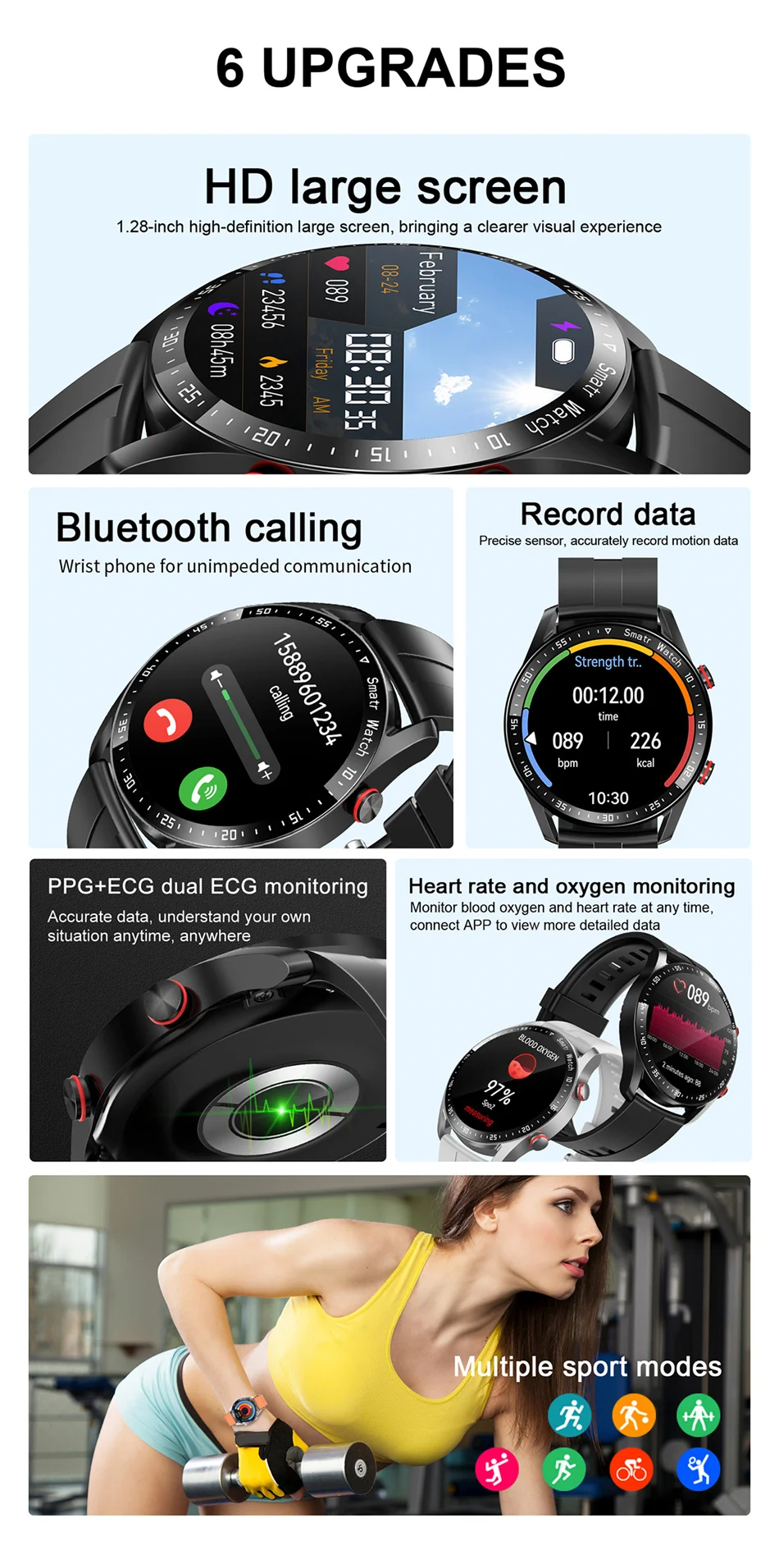 2022 New Bluetooth Call Smart Watch Men Waterproof Sport Fitness Tracker Weather Display Man Smartwatch For Xiaomi Huawei Phone