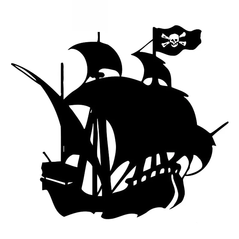 

Car Stickers Pirate Ship Fashion Car Shape Decorative Stickers Decal Accessories Waterproof Sunscreen Black/white,15cm*13cm