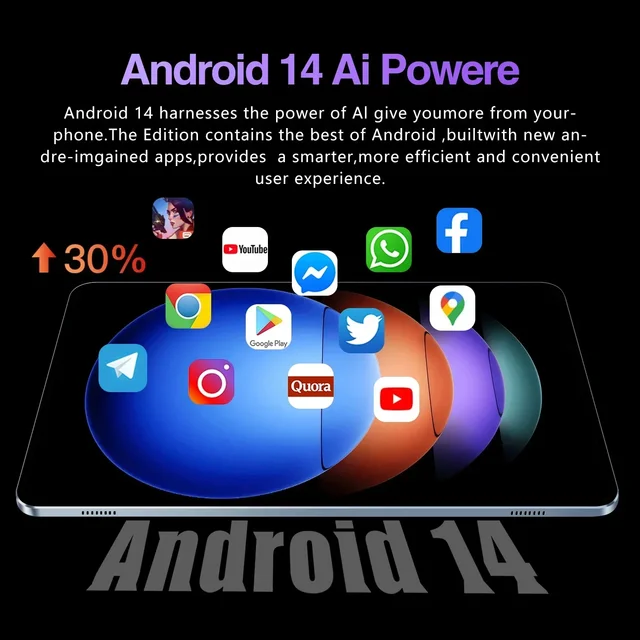 Originale Pad 7 PRO Versione Globale 11 "Tablet Android 14 22GB 2TB 12000mAh 5G Doppio WiFi Chiamata Telefonica Google Play Tablet PC portatile 3