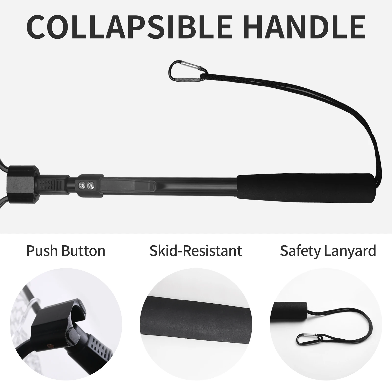 Rete Da Pesca Telescopica Pieghevole – Manico In Alluminio Antiscivolo, Rete In Silicone Ispessito, Lunghezza 78 Cm, Portata Fino A 7 Kg, Ideale Per Pesca A Mosca E Sport Acquatici