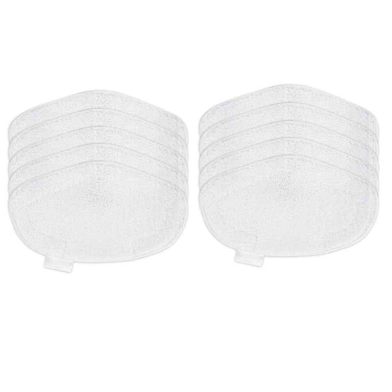 10 Cuscinetti Per Mocio A Vapore Lavabili Di Ricambio Per Aspirapolvere Polti Vaporetto Paeu0332, Bianco
