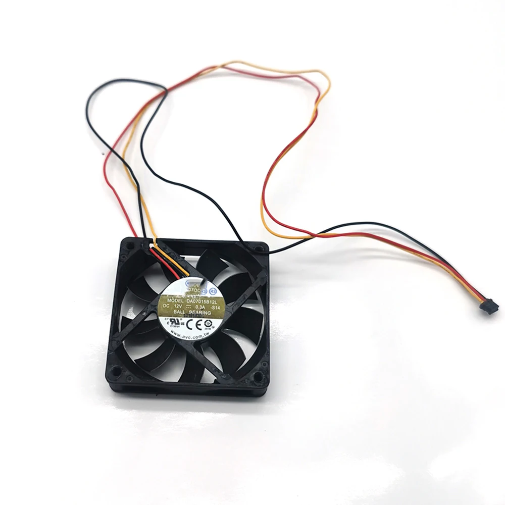 

Вентилятор охлаждения DA07015B12L подходит для HP 3 WIRE T 2500 T2500 0.3A 12V 70*70*15 мм