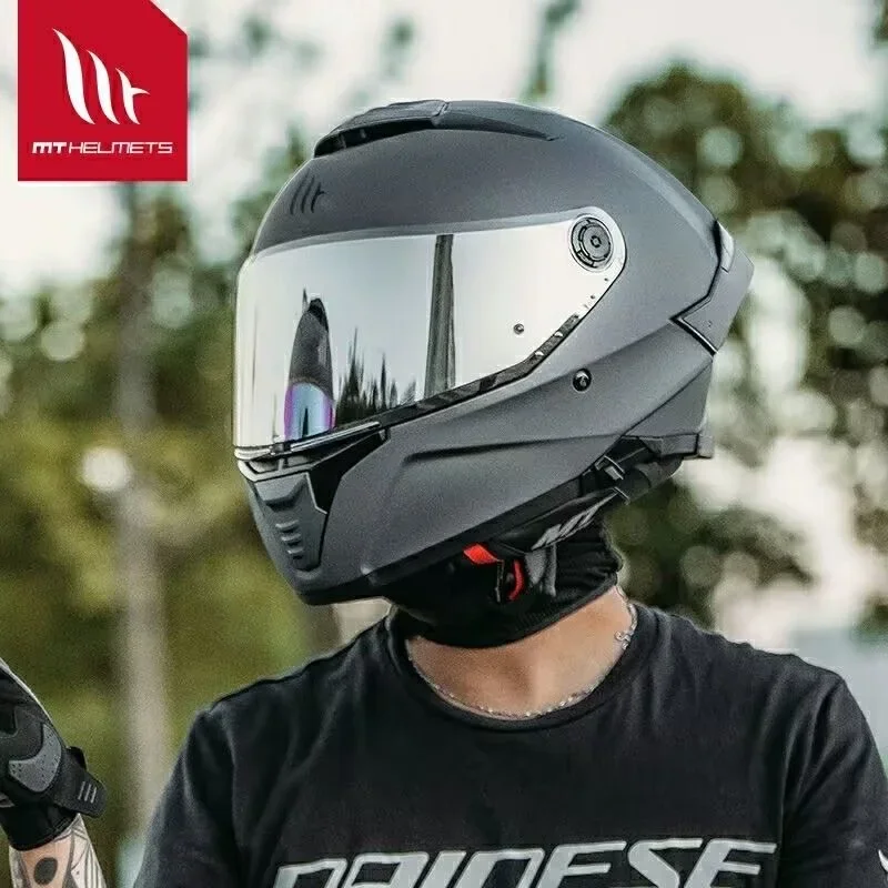 

MT HELMETS Thunder 4 SV Ilmenite Grey Helmet Motorcycle Full Face Double Lens Helmet Capacete De Moto Quality ECE DOT Approved